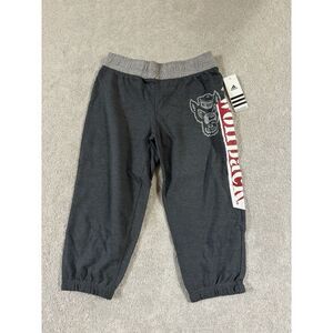 ADIDAS M Women Elastic Waist Drawstring Knit Jogger Cropped Track‎ NC State